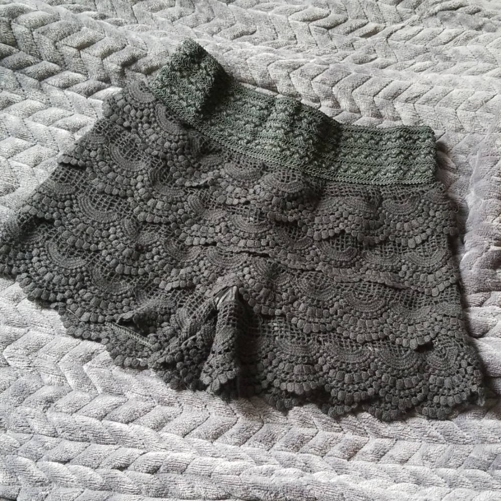 Black Lacy Shorts
